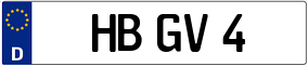 Trailer License Plate